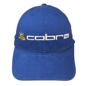 Cobra Baseball Cap Blue One Size Golf Adjustable Embroidered Logo Crown S Hat